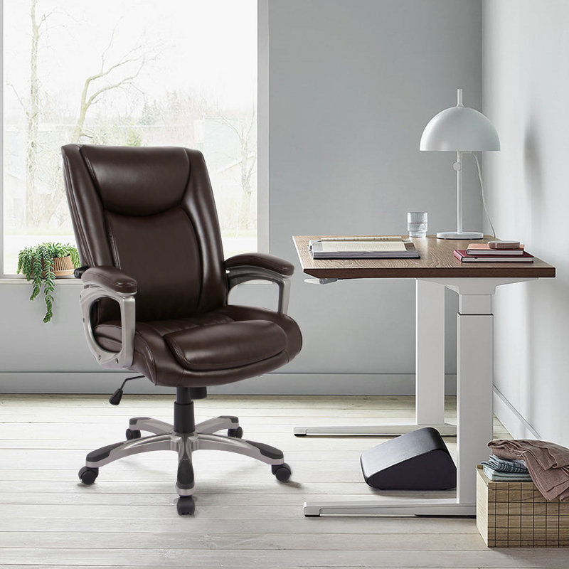 The Twillery Co. Latitude Run Ergonomic Memory Foam Executive Office Chair Adjustable Height